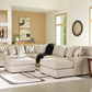 Laurelgrove 5-Piece Sectional with Chaise and Oversized Accent Ottoman
