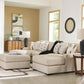 Laurelgrove 3-Piece Double Chaise Sectional with Oversized Accent Ottoman