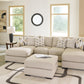 Laurelgrove 3-Piece Double Chaise Sectional with Oversized Accent Ottoman