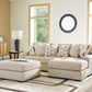 Laurelgrove 2-Piece Sofa Chaise with Oversized Accent Ottoman