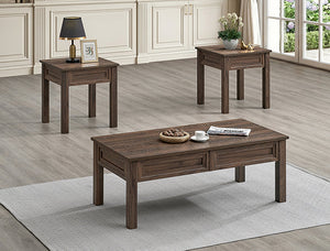 Lorraine 3-Pc Cocktail Set Brown