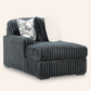 Midnight-Madness 2-Piece Sofa with Chaise