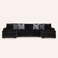Midnight-Madness Sectional with Chaise