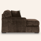 Midnight-Madness Sectional with Chaise