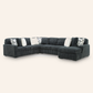 Midnight-Madness Sectional with Chaise