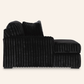 Midnight-Madness Sectional with Chaise
