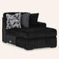 Midnight-Madness Sectional with Chaise