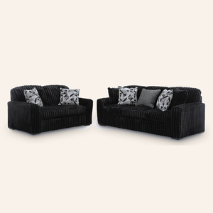 Midnight-Madness Sofa and Loveseat
