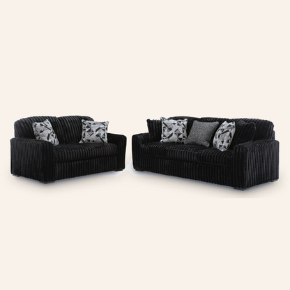 Midnight-Madness Sofa and Loveseat