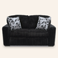 Midnight-Madness Sofa and Loveseat