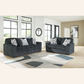 Midnight-Madness Sofa and Loveseat