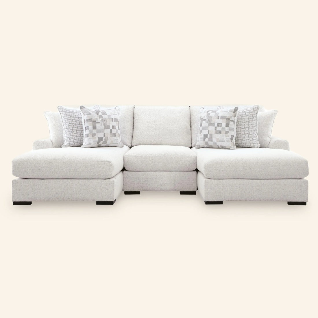 Misty-Lakes 3-Piece Double Chaise Sectional