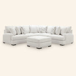 Misty-Lakes 3-Piece Sectional with Oversized Ottoman