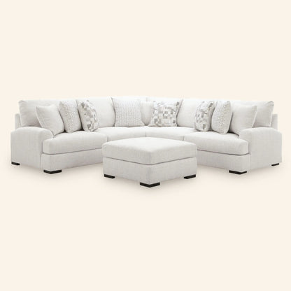 Misty-Lakes 3-Piece Sectional with Oversized Ottoman