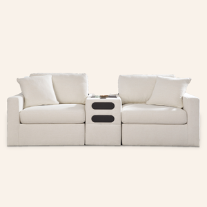 Modmax 3-Piece Sofa w/ Audio Console – Oyster