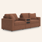 Modmax 3-Piece Sofa w/ Audio Console – Spice