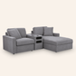 Modmax 3-Piece Sofa with Chaise & Audio Console – Granite
