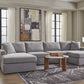 Modmax 4-Piece Double Chaise Sectional – Granite
