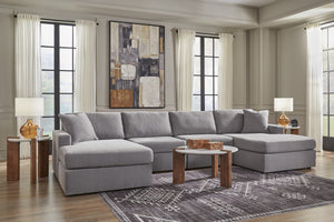 Modmax 4-Piece Double Chaise Sectional – Granite