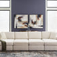 Modmax 4-Piece Double Chaise Sectional w/ 2 Ottomans – Oyster