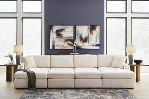 Modmax 4-Piece Double Chaise Sectional w/ 2 Ottomans – Oyster