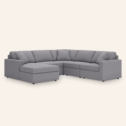 Modmax 5-Piece Sectional with Chaise – Granite