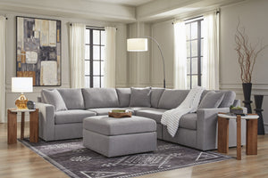 Modmax 5-Piece Sectional w/ Ottoman – Granite