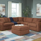 Modmax 5-Piece Sectional w/ Ottoman – Spice