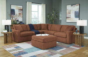 Modmax 5-Piece Sectional w/ Ottoman – Spice