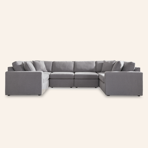 Modmax 6-Piece U-Shaped Sectional – Granite
