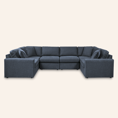 Modmax 6-Piece U-Shaped Sectional – Ink