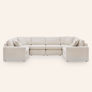 Modmax 6-Piece U-Shaped Sectional – Oyster