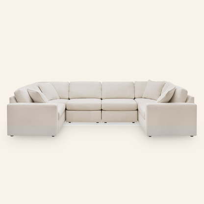 Modmax 6-Piece U-Shaped Sectional – Oyster
