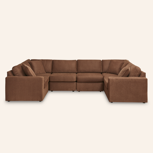 Modmax 6-Piece U-Shaped Sectional – Spice