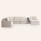 Modmax 8-Piece Sectional with Chaise & 2 Audio Consoles – Oyster