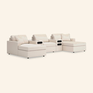 Modmax Double Chaise with Audio Consoles
