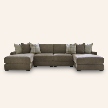 Pleasant Ridge 4-Piece Double Chaise Sectional