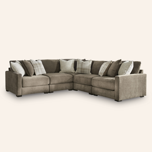 Pleasant Ridge 5-Piece Sectional w/ Storage Ottoman