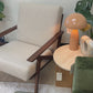 Otio 26" Lounge Chair in Walnut And Welsh Taupe by Article