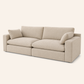 Siena Cloud 2-Piece Linen Modular Loveseat
