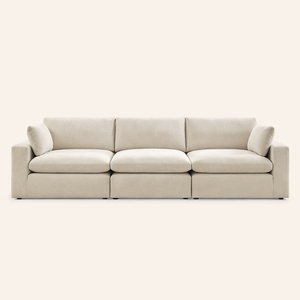 Siena Cloud 3-Piece Linen Modular Sofa