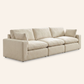 Siena Cloud 3-Piece Linen Modular Sofa