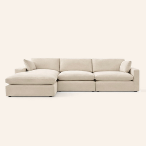 Siena Cloud 3-Piece Modular Sectional with Chaise
