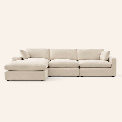 Siena Cloud 3-Piece Modular Sectional with Chaise