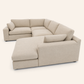 Siena Cloud 4-Piece Modular Sectional with Chaise
