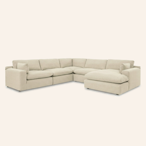 Siena Cloud 5-Piece Sectional with Chaise