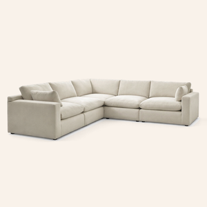 Siena Linen 5 Piece Sectional