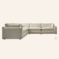 Siena Linen 5 Piece Sectional