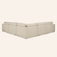 Siena Linen 5 Piece Sectional