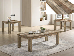 Theo 3-Pc Coffee Table Set-Reclaimed Wood